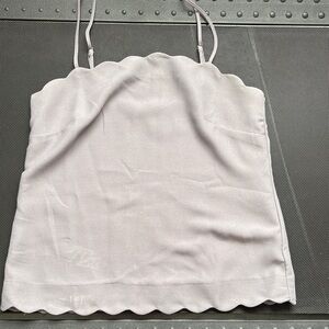 Banana Republic Gray Scalloped Cami